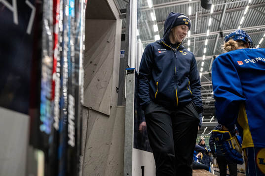 Felizia Wikner-Zienkiewicz of Sweden at a training session