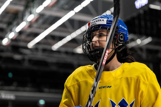 Fanny Rask of Sweden at a training session