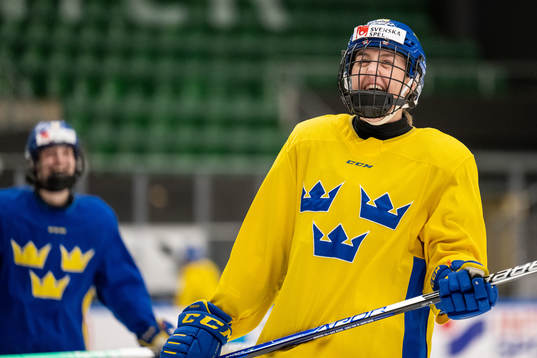 Hanna Olsson of Sweden at a training session