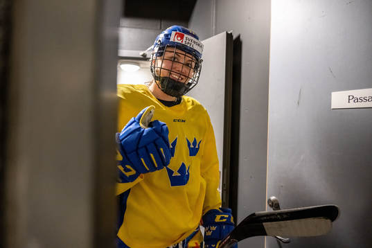 Josefine Bouveng of Sweden at a training session
