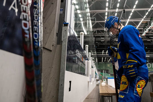 Lisa Johansson of Sweden at a training session