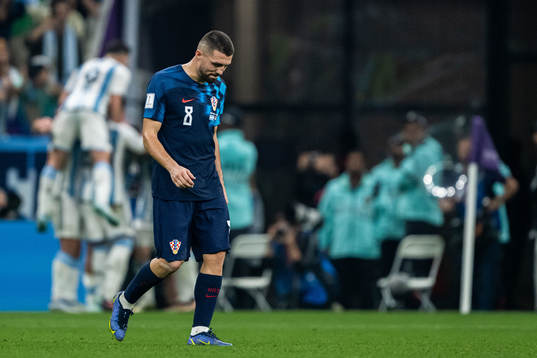 Mateo Kovacic of Croatia looks dejected