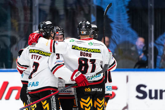 Vita Hästens spelare jublar