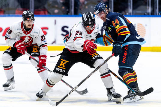 Vita Hästens Filip Lennström och Djurgårdens Olle Liss