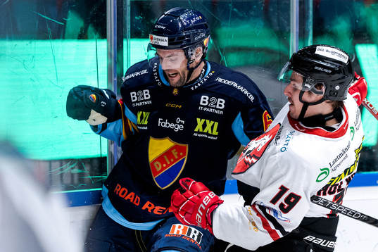 Djurgårdens Stefan Elliott och Vita Hästens Jens