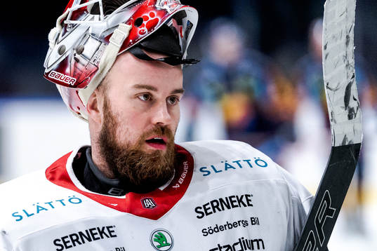 Vita Hästens målvakt Tobias Sandberg