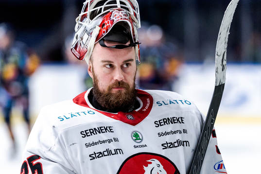 Vita Hästens målvakt Tobias Sandberg