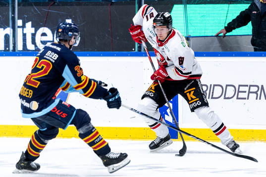 Djurgårdens Marcus Kruger och Vita Hästens Erik Borg
