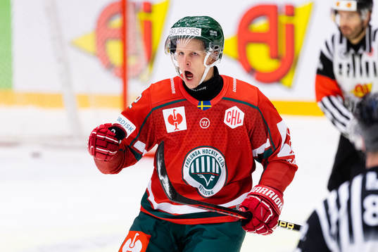 Max Friberg of Frölunda celebrates