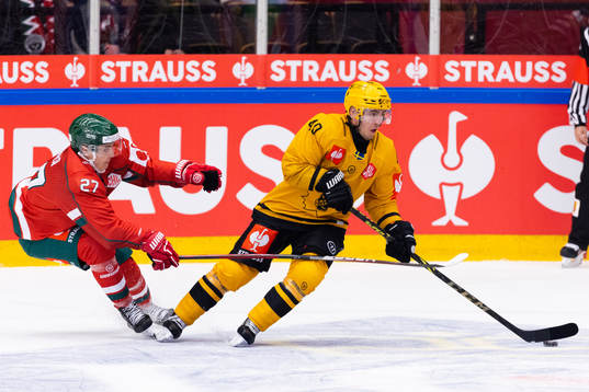 Jere Innala of Frölunda and Andreas Wingerli of Skellefteå