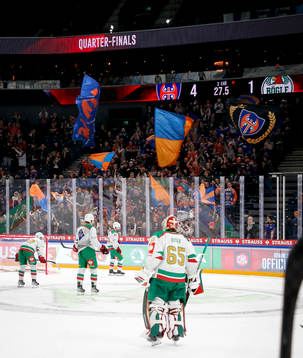 Players of Rögle looks dejected