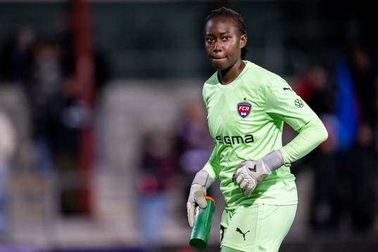 Goalkeeper Angel Mukasa of Rosengård