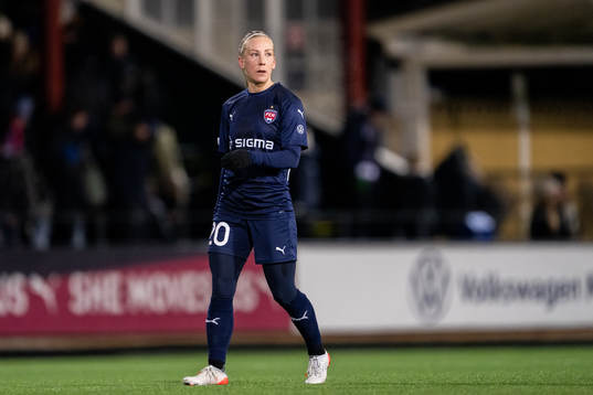 Mia Persson of Rosengård looks dejected