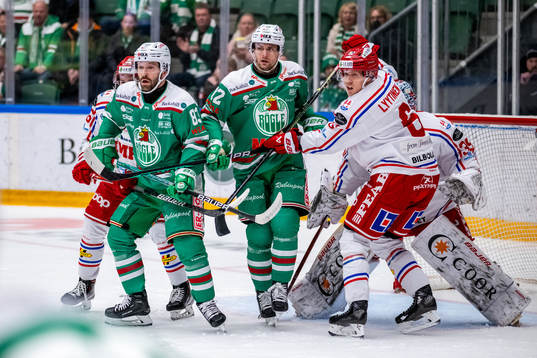 Rögles Riley Sheen, Daniel Zaar och Timrås Joonas Lyytinen