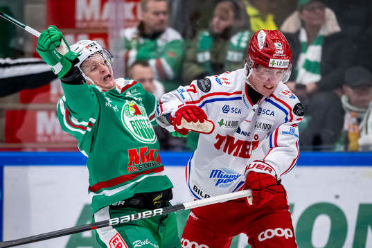 Rögles Anton Bengtsson och Timrås Jakob Stenqvist