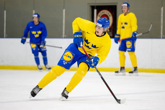 Milton Oscarson of Sweden at a Practice session