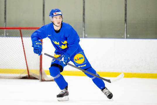 Noah Östlund of Sweden at a Practice session