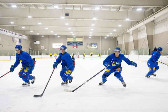 Jakob Norén and Noah Östlund of Sweden at a Practice