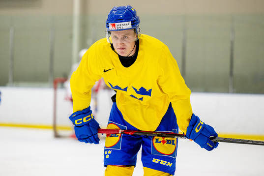 Elias Pettersson of Sweden at a Practice session
