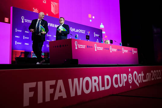 Gianni Infantino, president of FIFA, and communications