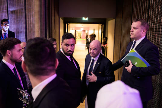 Gianni Infantino, president of FIFA, and communications