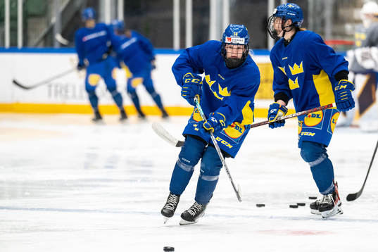 Thea Johansson of Sweden at a training session