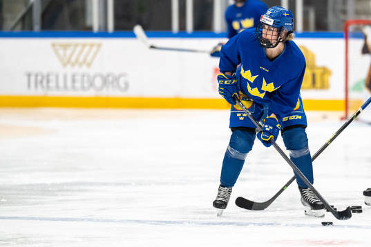 Julia Östlund of Sweden at a training session