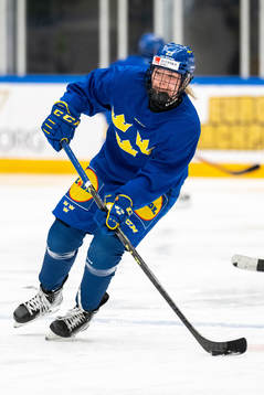 Elin Svensson of Sweden at a training session