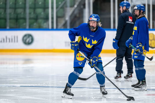 Jenny Antonsson of Sweden at a training session