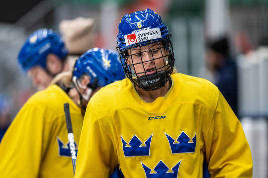 Josefine Holmgren of Sweden at a training session