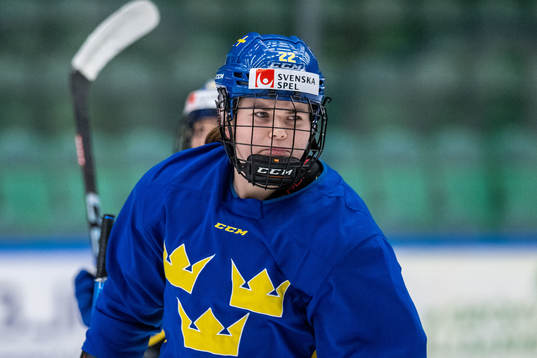 Hanna Thuvik of Sweden at a training session