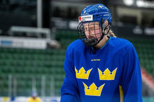 Annie Silén of Sweden at a training session