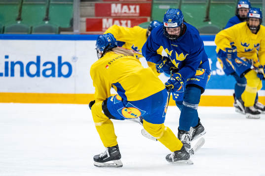 Hanna Thuvik of Sweden at a training session