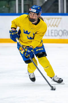 Josefin Bouveng of Sweden at a training session