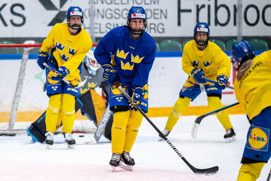Nathalie Lidman of Sweden at a training session