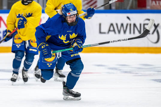 Thea Johansson of Sweden at a training session