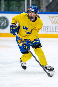 Josefin Bouveng of Sweden at a training session