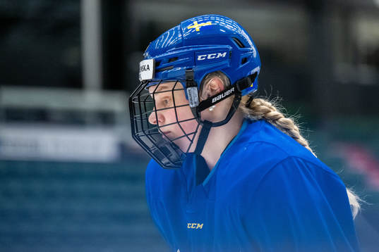 Annie Silén of Sweden at a training session