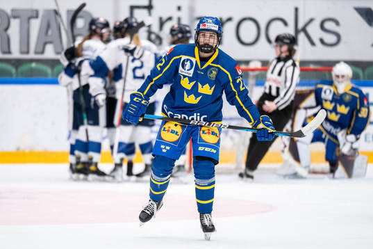 Hanna Thuvik of Sweden looks dejected