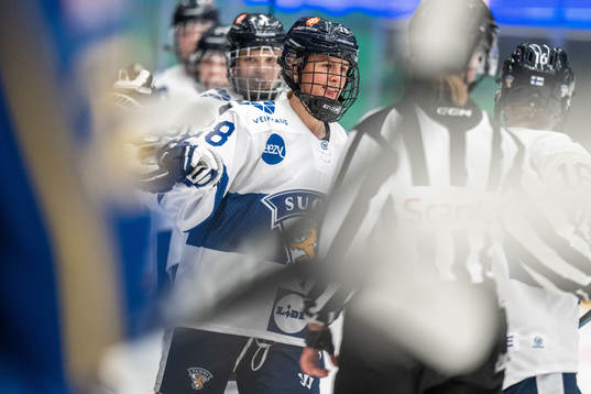 Jenniina Nylund of Finland celebrates