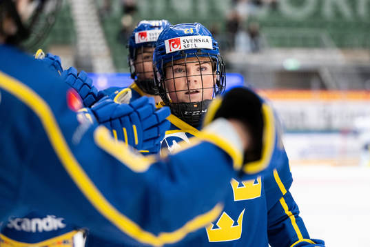 Lova Blom of Sweden celebrates