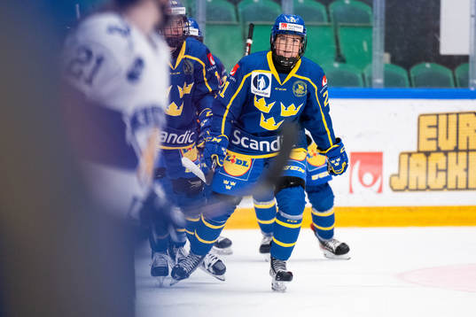 Lova Blom of Sweden celebrates