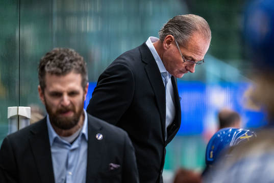 Head coach Ulf Lundberg and assistant coach Andreas