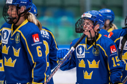 Lisa Johansson of Sweden looks dejected