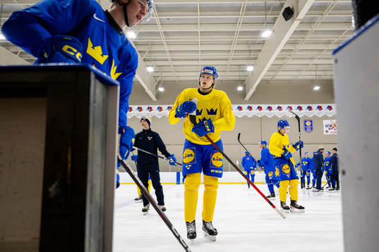 Milton Oscarson of Sweden at a Practice session