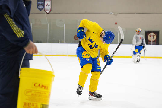 Victor Stjernborg of Sweden at a practice session