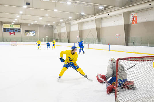 Simon Robertsson of Sweden at a practice session