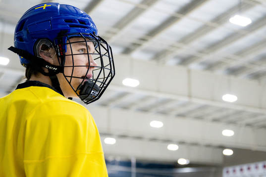 Axel Sandin-Pellikka of Sweden at a practice session