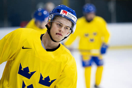 Simon Robertsson of Sweden at a practice session