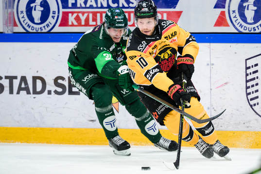 Färjestads Carl Jakobsson och Luleås Einar Emanuelsson